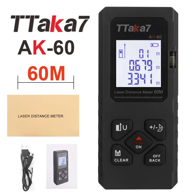 Mini Smart Laser Distance Meter USB Rechargeable Rangefinder - Smarsty