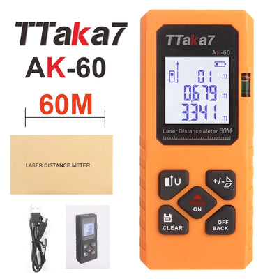 Mini Smart Laser Distance Meter USB Rechargeable Rangefinder - Smarsty