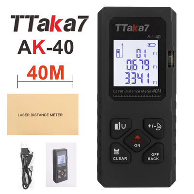 Mini Smart Laser Distance Meter USB Rechargeable Rangefinder - Smarsty