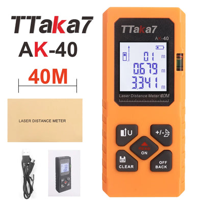 Mini Smart Laser Distance Meter USB Rechargeable Rangefinder - Smarsty