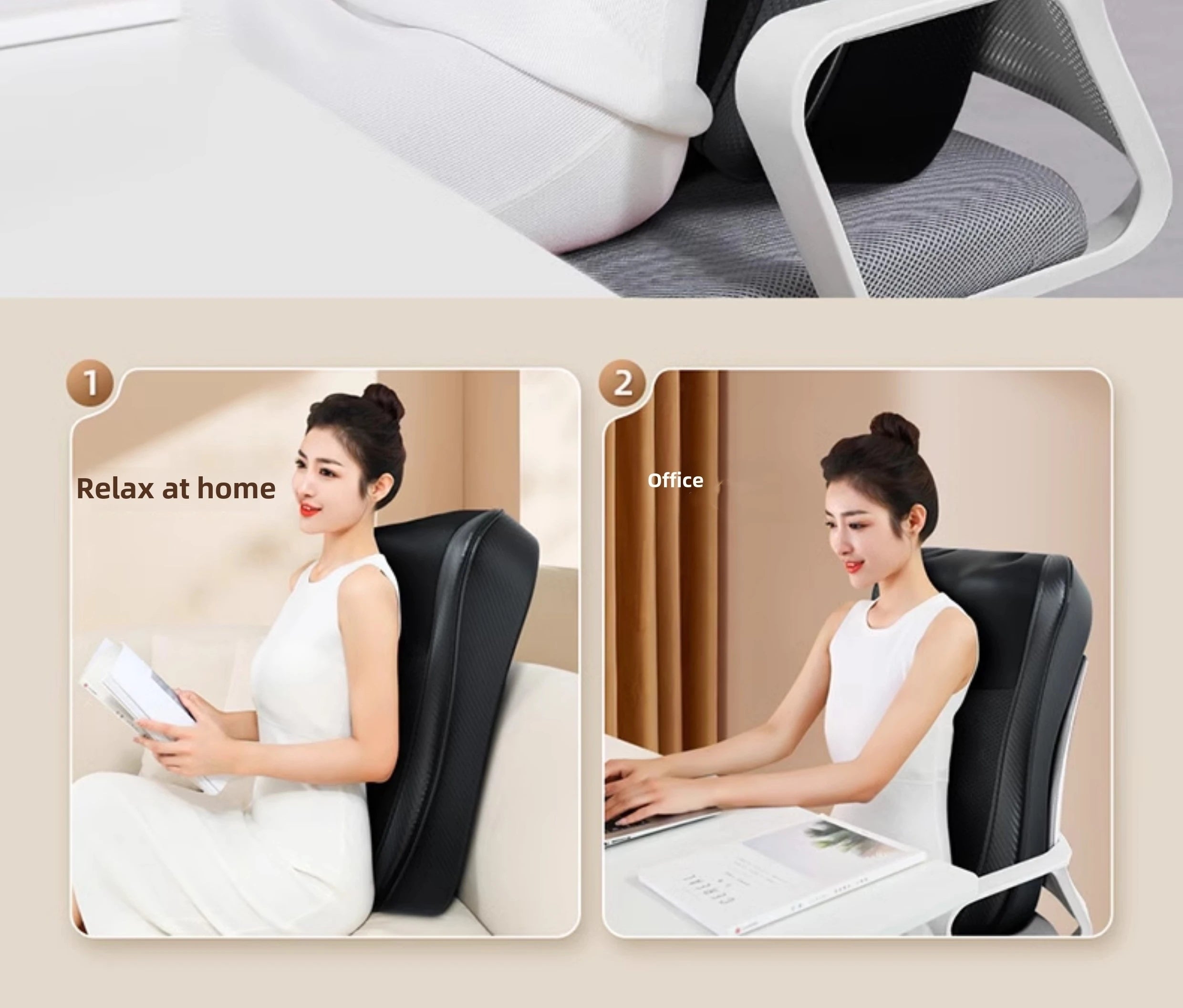JAIYORL Electric Shiatsu Neck Massage Pillow with Heat - Smarsty