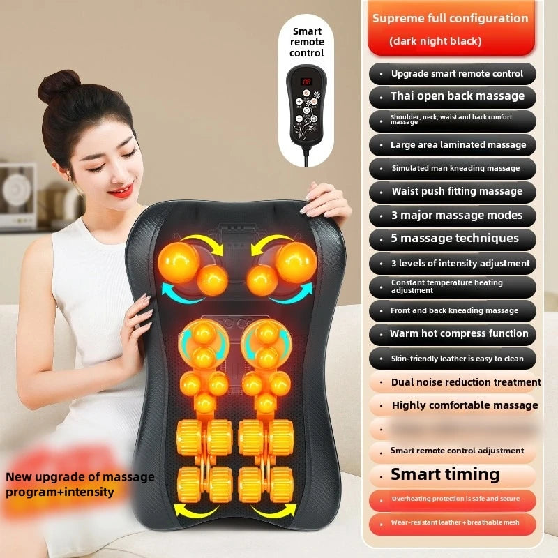 JAIYORL Electric Shiatsu Neck Massage Pillow with Heat - Smarsty