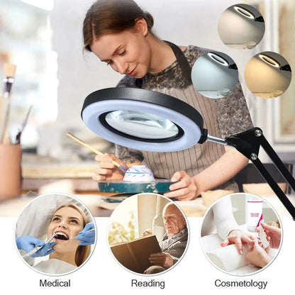 72LED Illuminated Magnifier with 8X 10X Magnification - Smarsty