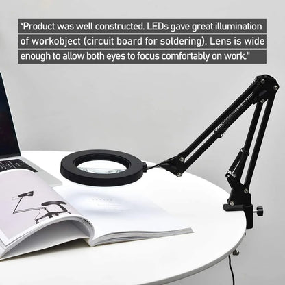 72LED Illuminated Magnifier with 8X 10X Magnification - Smarsty