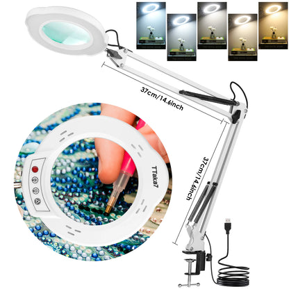 72LED Illuminated Magnifier with 8X 10X Magnification - Smarsty