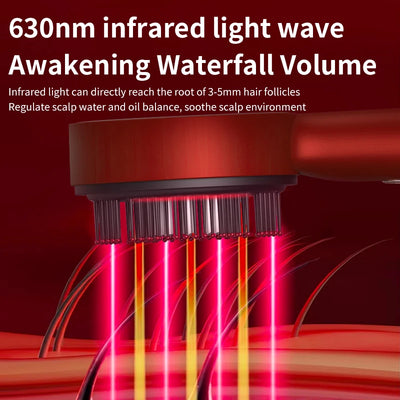 Electric Massage Comb with Red Light Therapy for Hair Growth - Smarsty