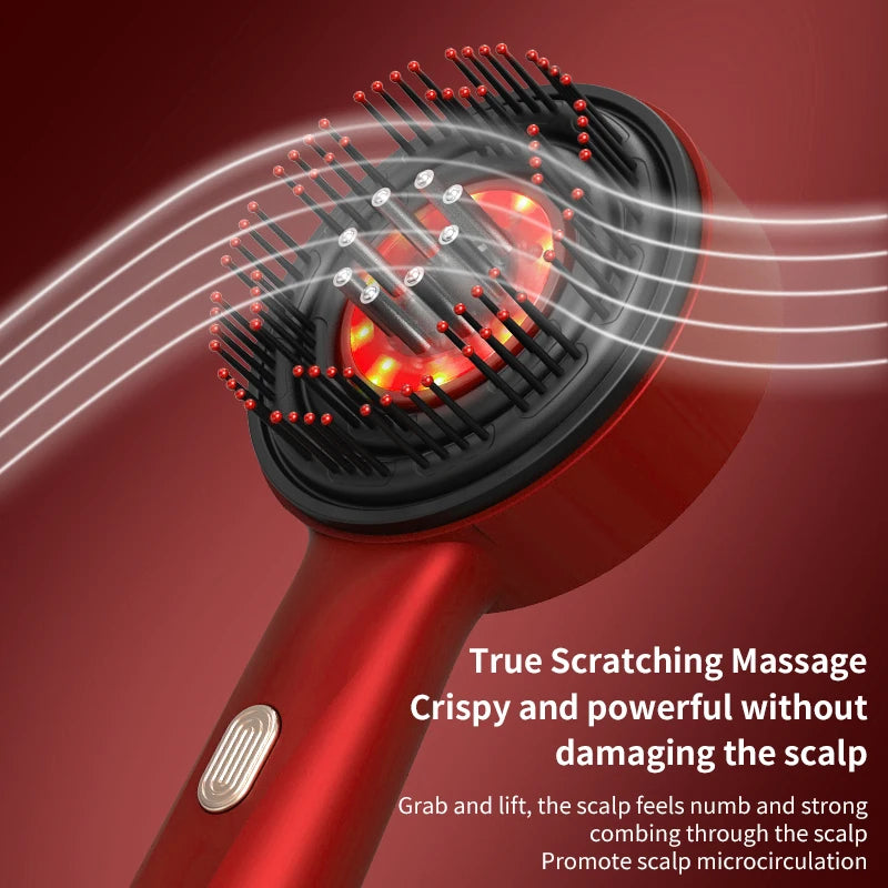 Electric Massage Comb with Red Light Therapy for Hair Growth - Smarsty