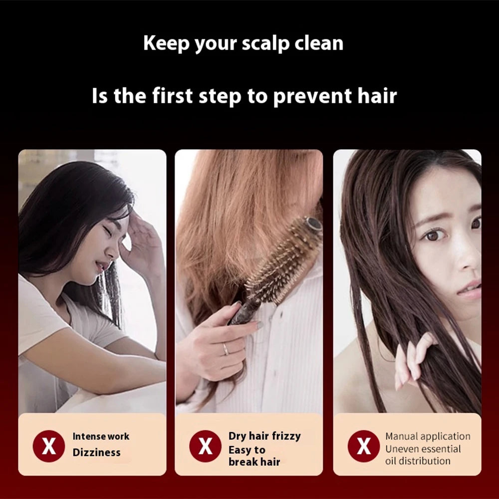 Electric Massage Comb with Red Light Therapy for Hair Growth - Smarsty