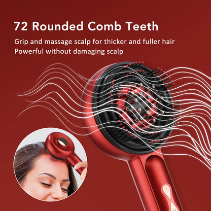 Electric Massage Comb with Red Light Therapy for Hair Growth - Smarsty