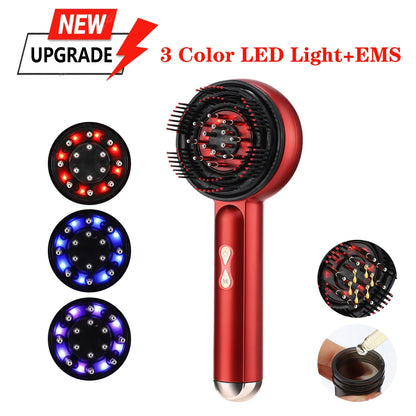 Electric Massage Comb with Red Light Therapy for Hair Growth - Smarsty