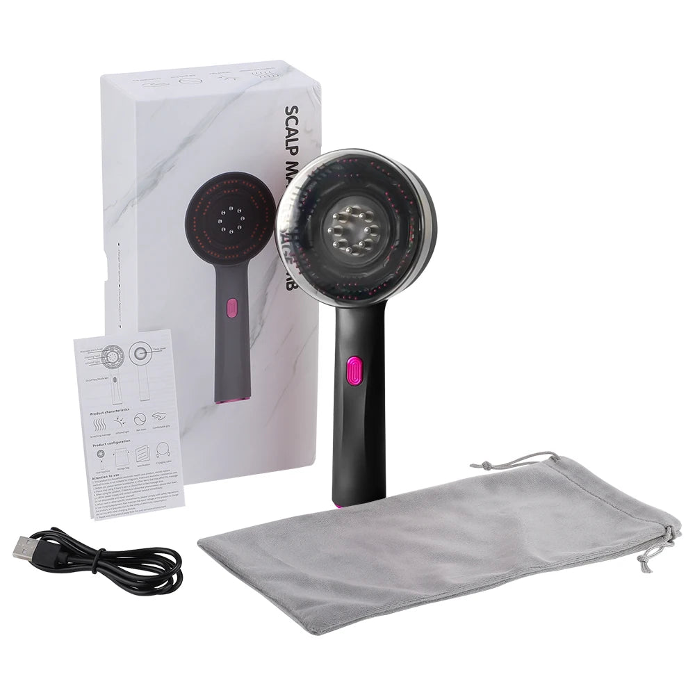 Electric Massage Comb with Red Light Therapy for Hair Growth - Smarsty