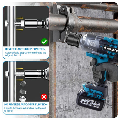 Kamolee 3100NM Brushless Electric Impact Wrench - Smarsty