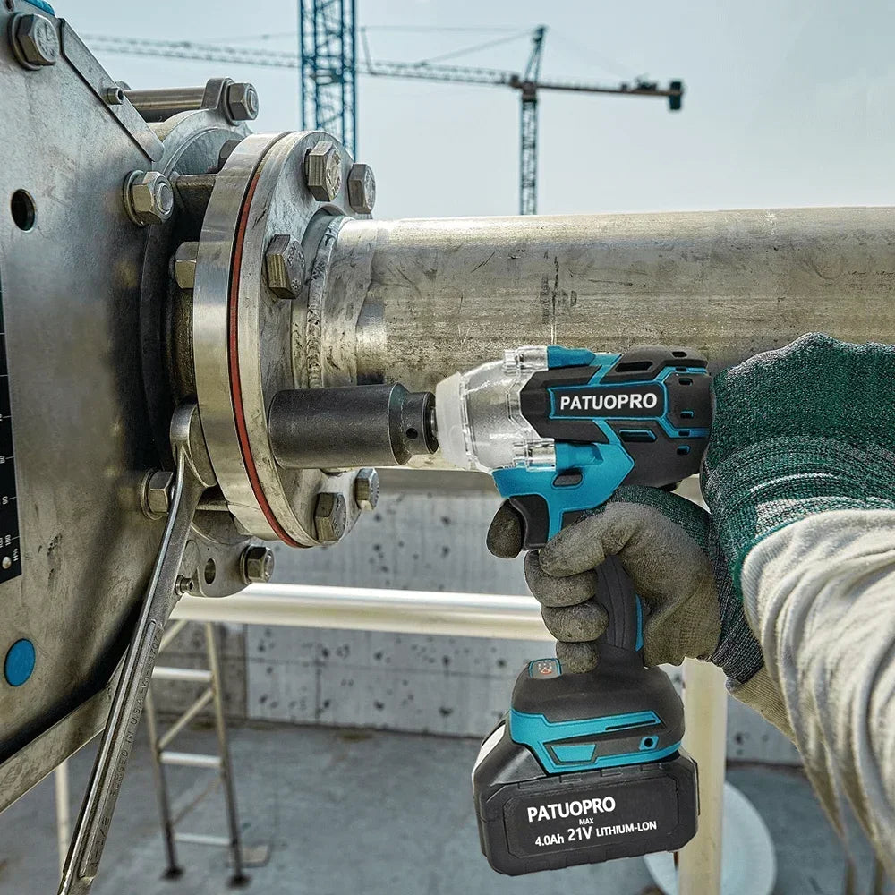 500N.m Cordless Electric Impact Wrench With Brushless Motor - Smarsty