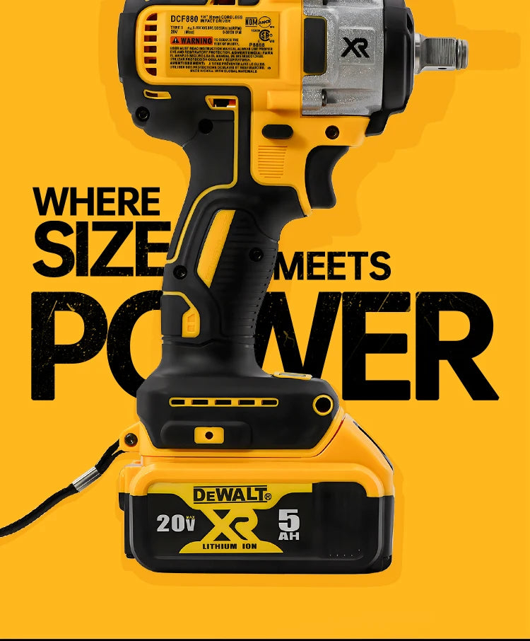 Dewalt Cordless Impact Wrench 205Nm Compact Power Tool - Smarsty