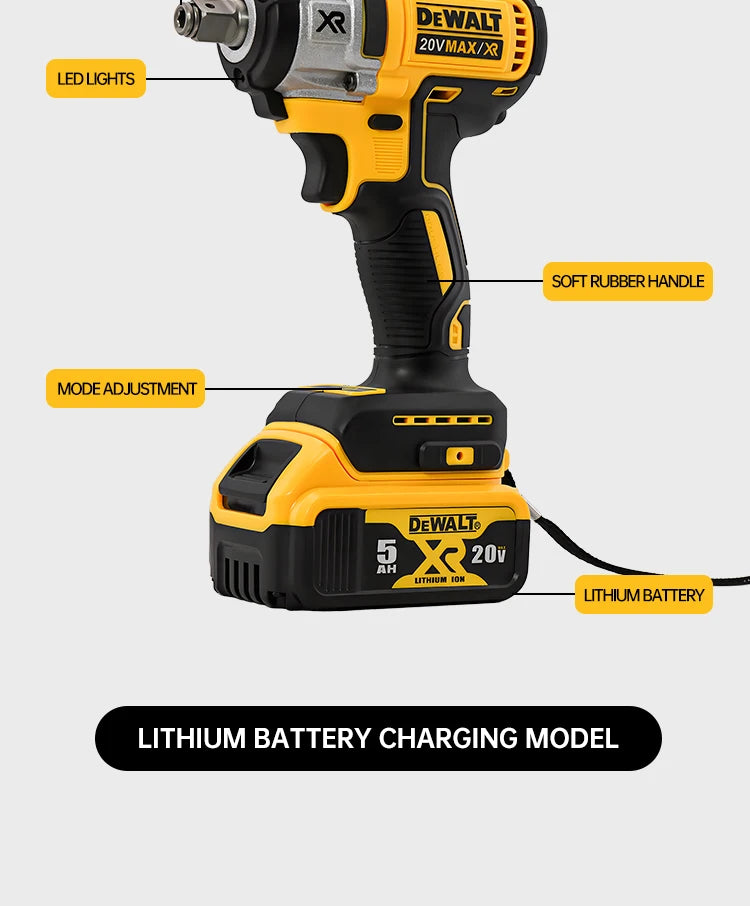 Dewalt Cordless Impact Wrench 205Nm Compact Power Tool - Smarsty