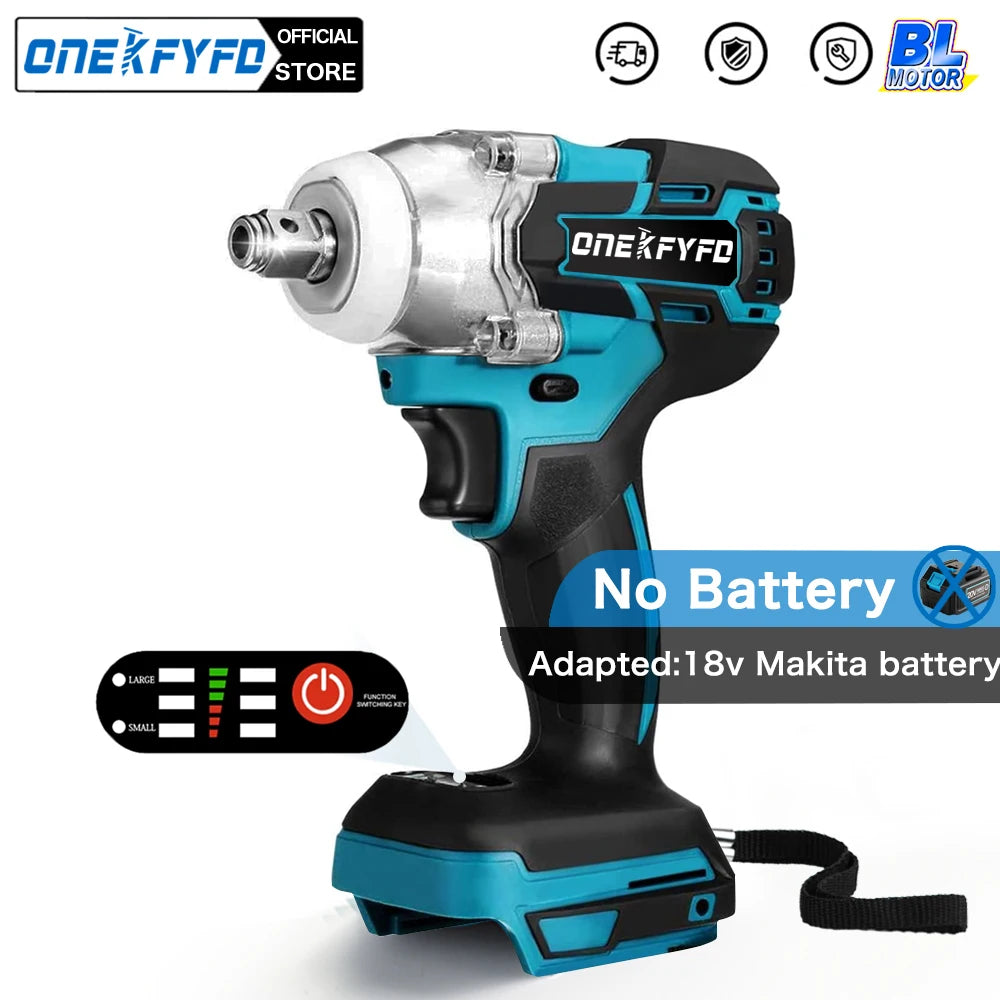2 In 1 Cordless Electric Impact Wrench With High Torque - Smarsty