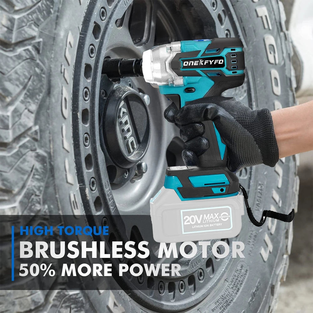 2 In 1 Cordless Electric Impact Wrench With High Torque - Smarsty