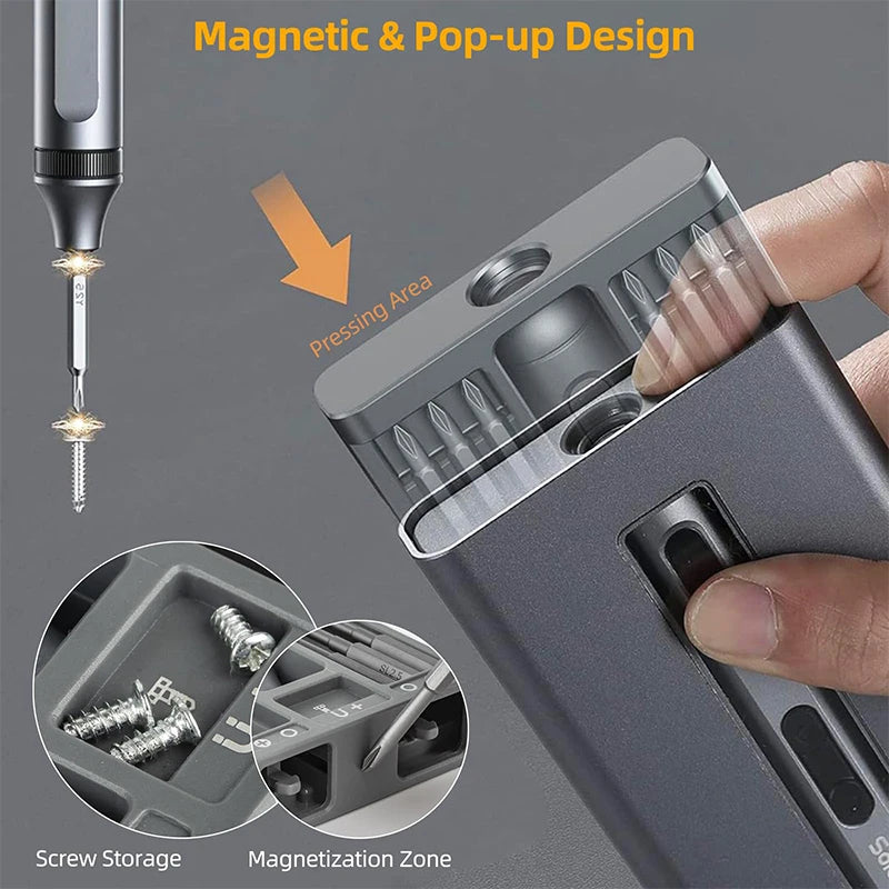 51 in 1 Electric Screwdriver Set with Magnetic Bits - Smarsty