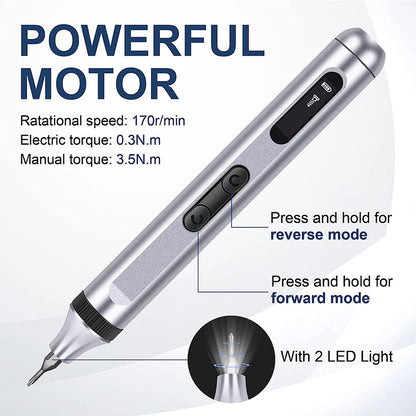51 in 1 Electric Screwdriver Set with Magnetic Bits - Smarsty
