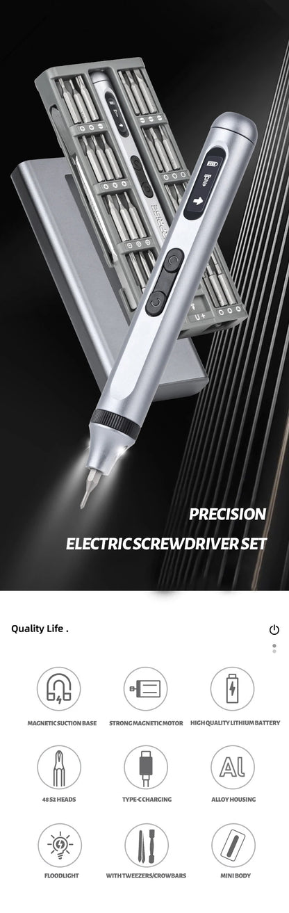 51 in 1 Electric Screwdriver Set with Magnetic Bits - Smarsty