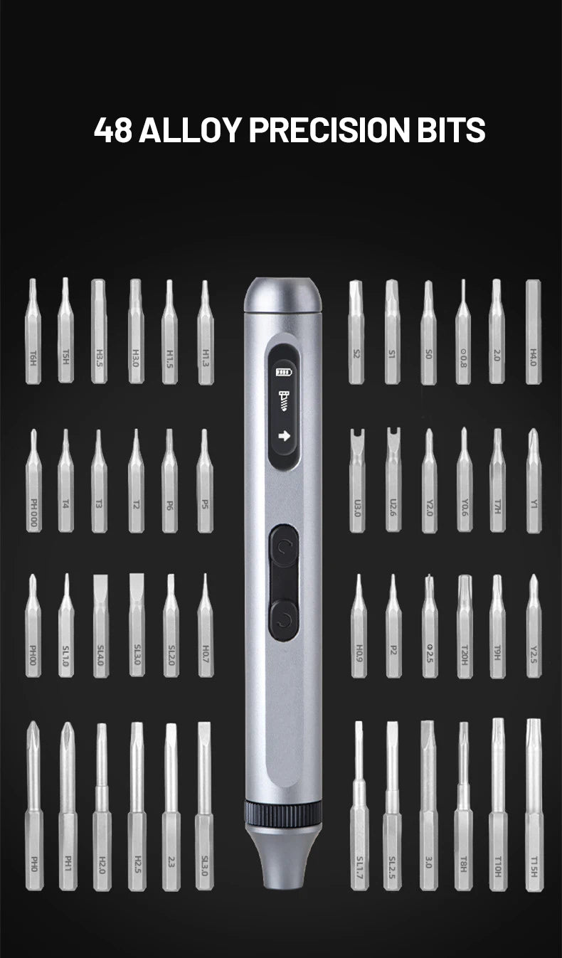 51 in 1 Electric Screwdriver Set with Magnetic Bits - Smarsty