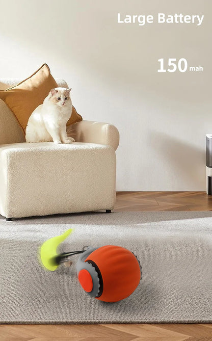Smart Interactive Cat Ball Toy with Rechargeable Tail - Smarsty