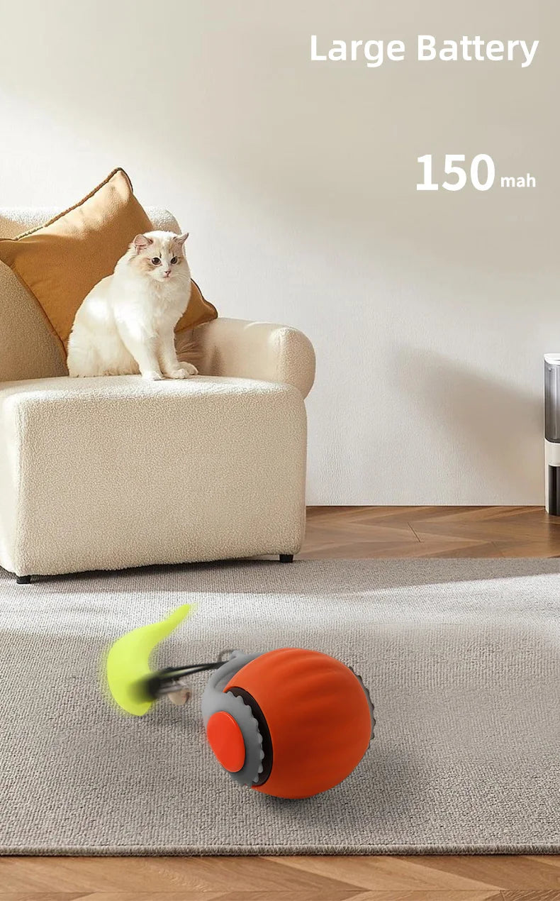 Smart Interactive Cat Ball Toy with Rechargeable Tail - Smarsty