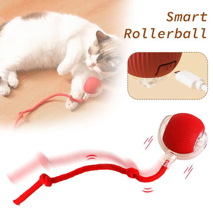 Smart Interactive Cat Ball Toy with Rechargeable Tail - Smarsty
