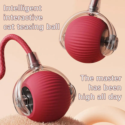 Smart Interactive Cat Ball Toy with Rechargeable Tail - Smarsty