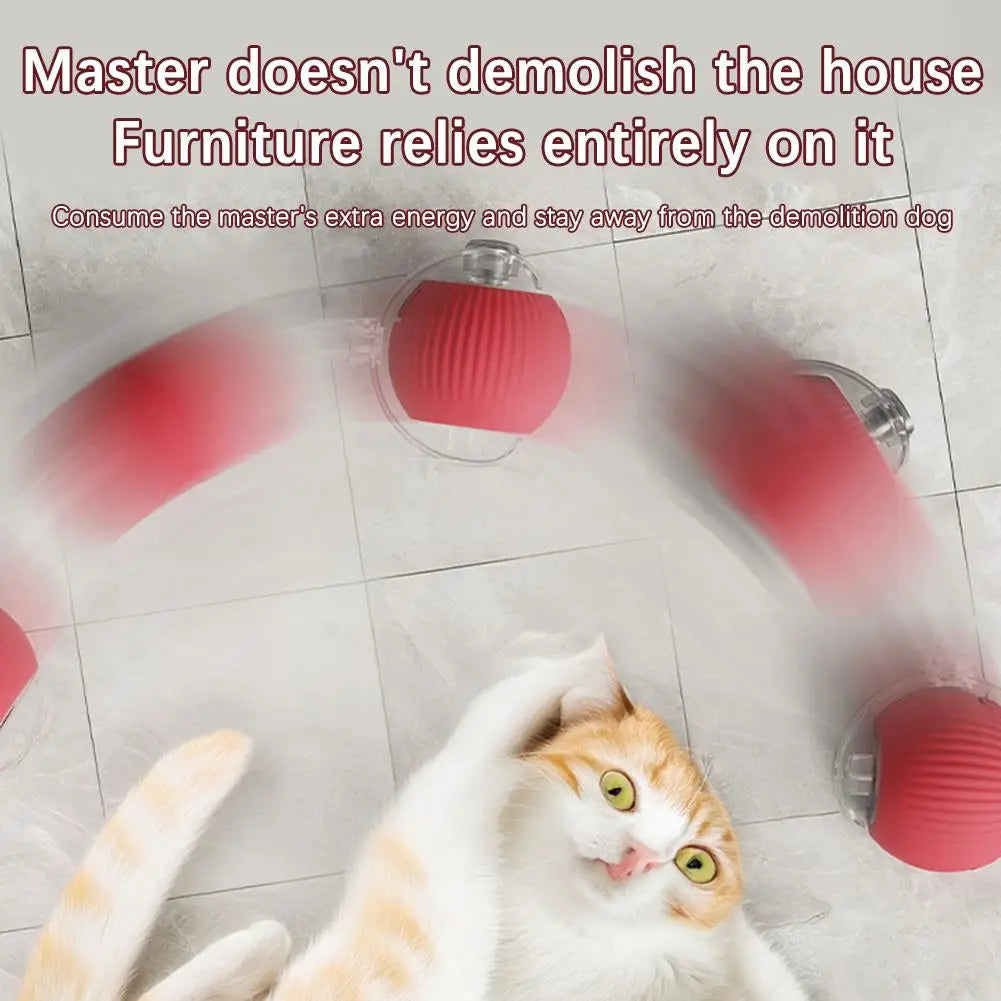 Smart Interactive Cat Ball Toy with Rechargeable Tail - Smarsty