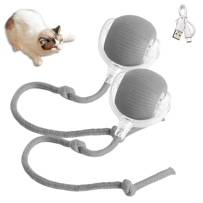 Smart Interactive Cat Ball Toy with Rechargeable Tail - Smarsty