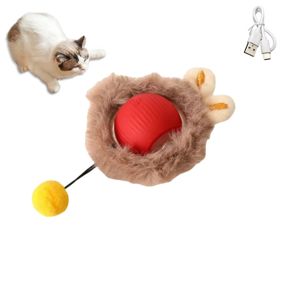 Smart Interactive Cat Ball Toy with Rechargeable Tail - Smarsty