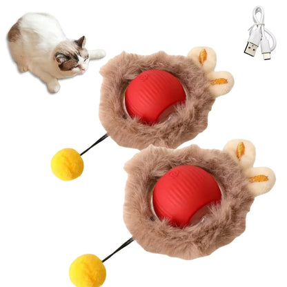 Smart Interactive Cat Ball Toy with Rechargeable Tail - Smarsty