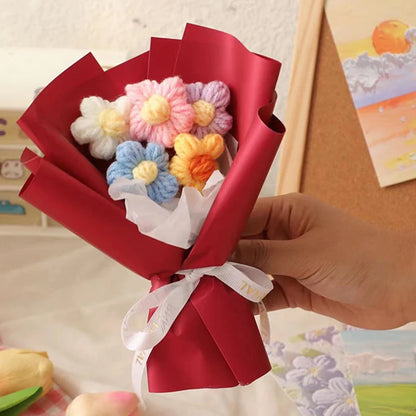 Hand Woven Crochet Flower Bouquets for Home Decor - Smarsty
