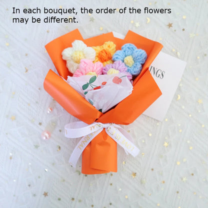 Hand Woven Crochet Flower Bouquets for Home Decor - Smarsty