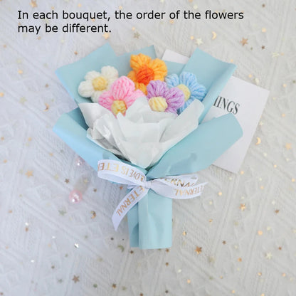 Hand Woven Crochet Flower Bouquets for Home Decor - Smarsty