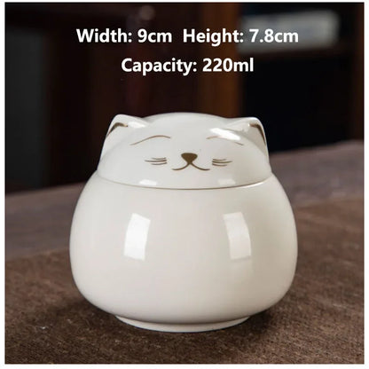 Handmade Ceramic Cat Urn for Memorial Keepsake - Smarsty