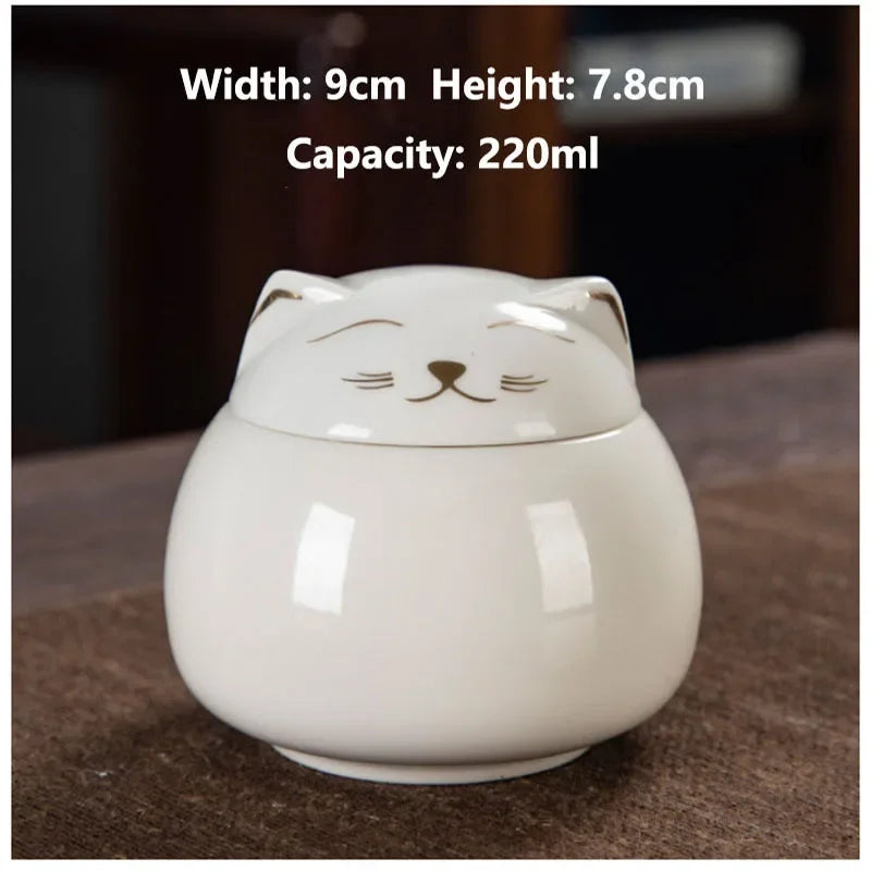 Handmade Ceramic Cat Urn for Memorial Keepsake - Smarsty