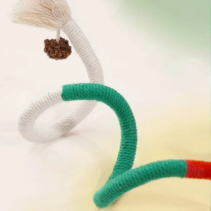 Interactive Cat Chew Rope Toy for Safe Teeth Cleaning - Smarsty