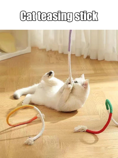 Interactive Cat Chew Rope Toy for Safe Teeth Cleaning - Smarsty