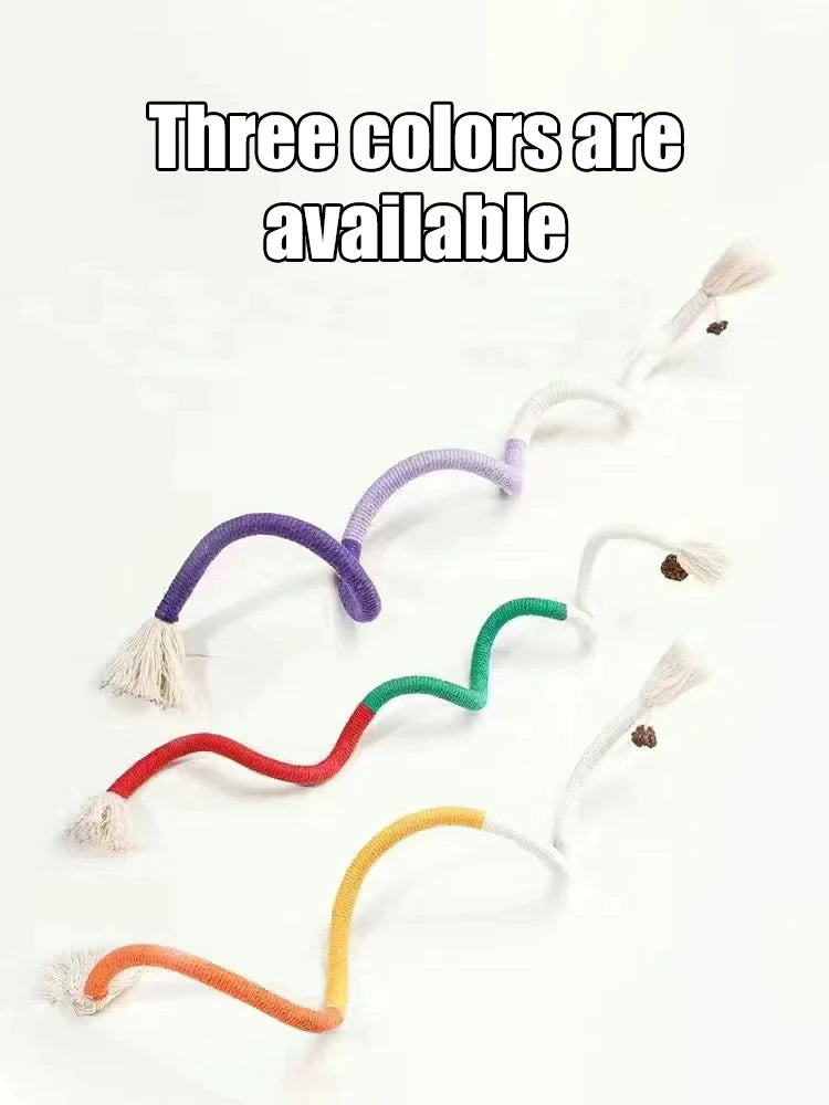 Interactive Cat Chew Rope Toy for Safe Teeth Cleaning - Smarsty