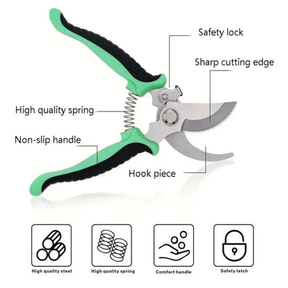 Professional Bypass Pruning Shears for Effortless Garden Trimming - Smarsty