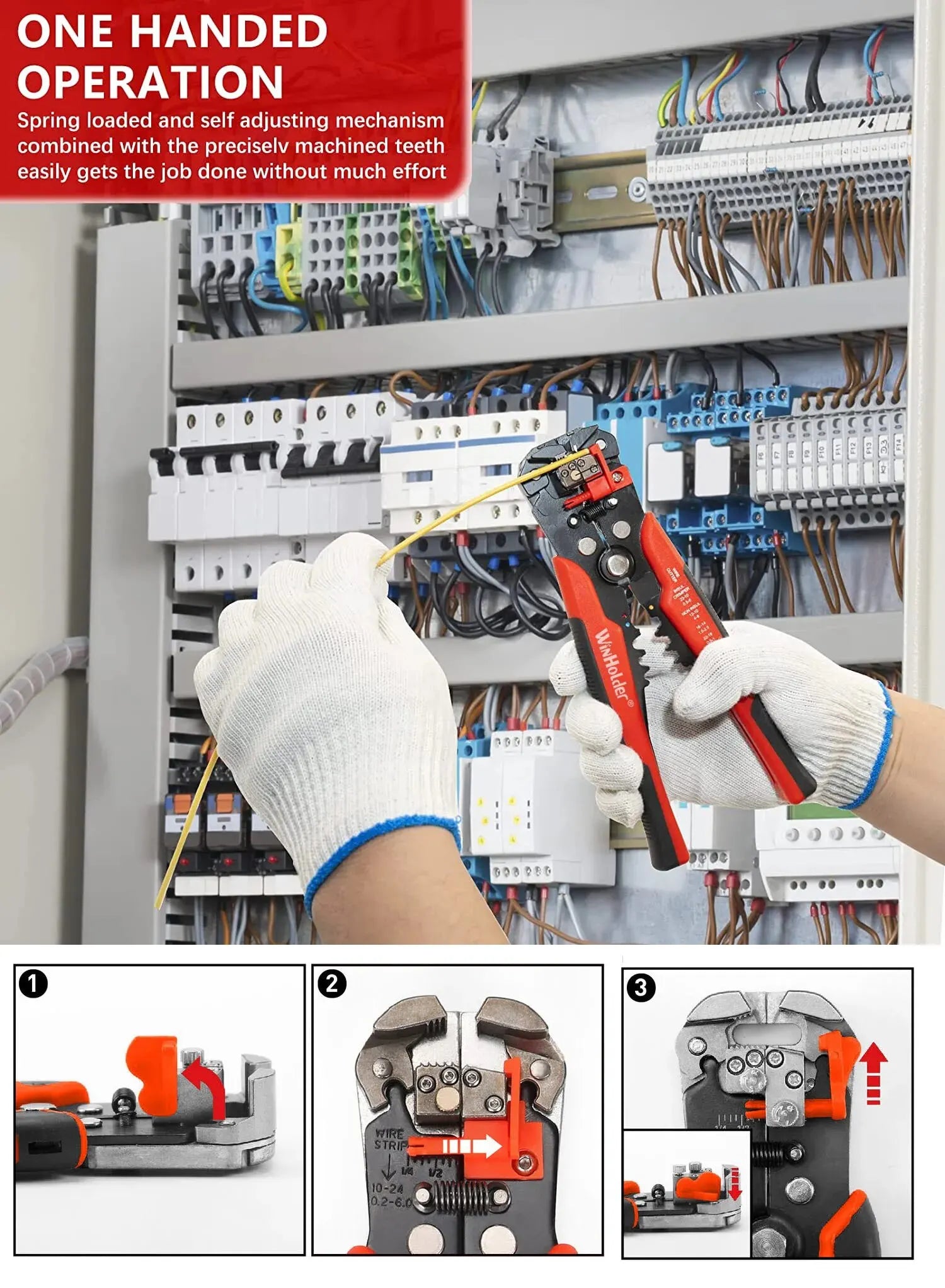 Professional Electrician Wire Stripper and Cutter Tool - Smarsty