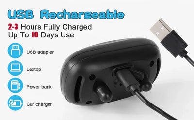 USB Rechargeable Ultrasonic Anti Bark Collar for Dogs - Smarsty