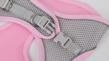 Adjustable Puppy Harness Set with Leash for Small Dogs - Smarsty