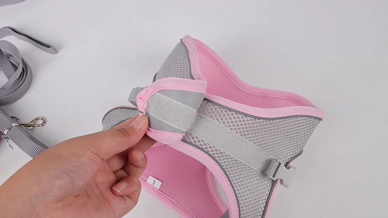 Adjustable Puppy Harness Set with Leash for Small Dogs - Smarsty