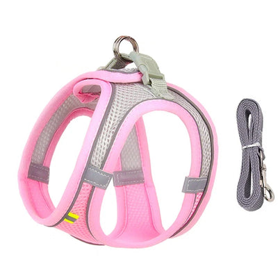 Adjustable Puppy Harness Set with Leash for Small Dogs - Smarsty