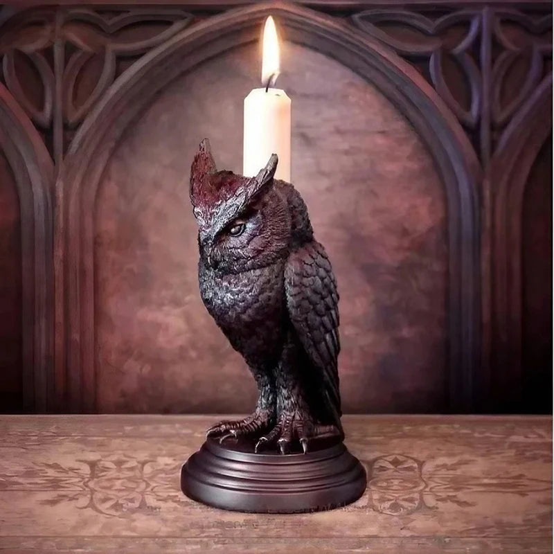 Gothic Crow Candle Holder for Halloween Home Decor - Smarsty