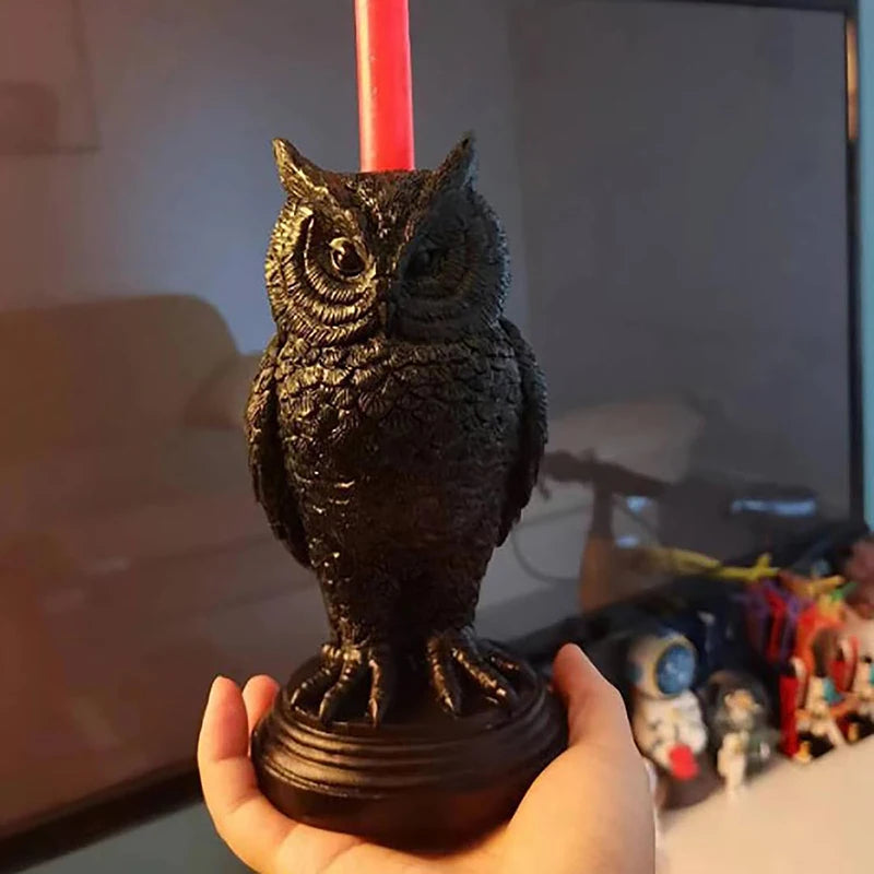 Gothic Crow Candle Holder for Halloween Home Decor - Smarsty