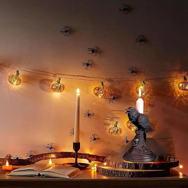 Gothic Crow Candle Holder for Halloween Home Decor - Smarsty